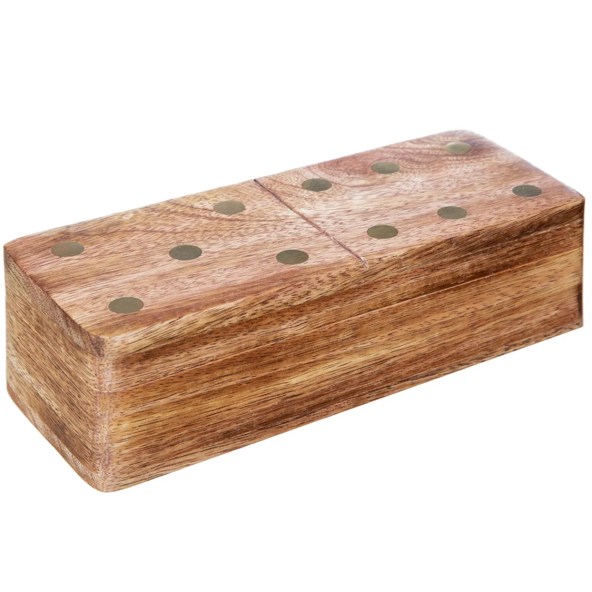 Atmosphera Jeux De Société*Jeu domino, manguier, 16x5 cm Boisnaturel