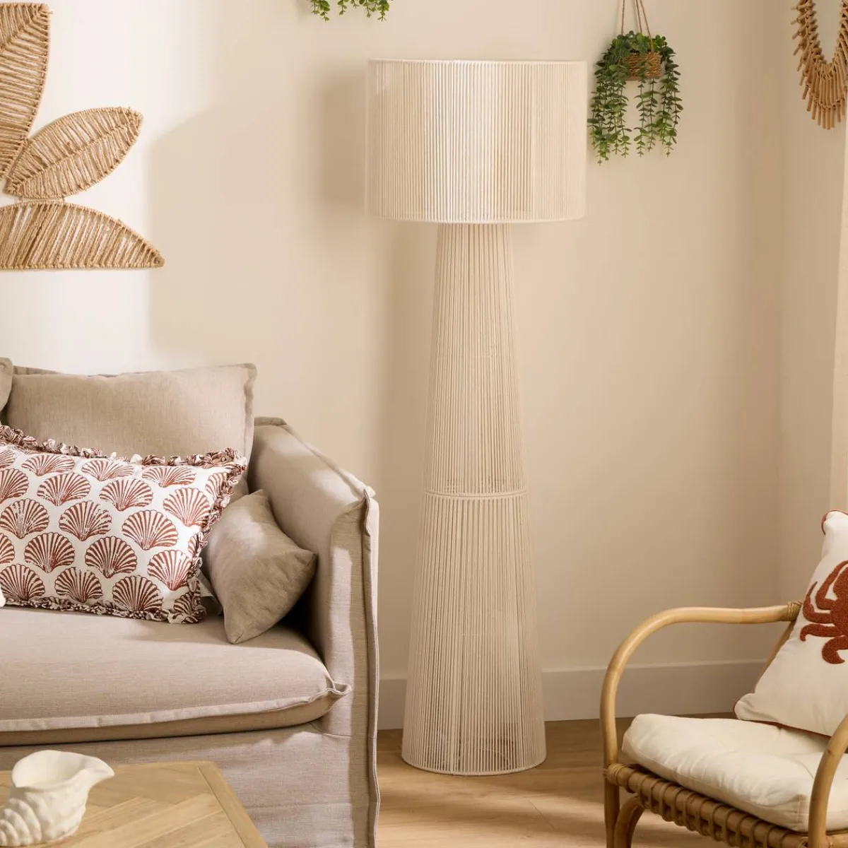 Atmosphera Lampadaires Droits*Lampadaire "Adria" Blanc
