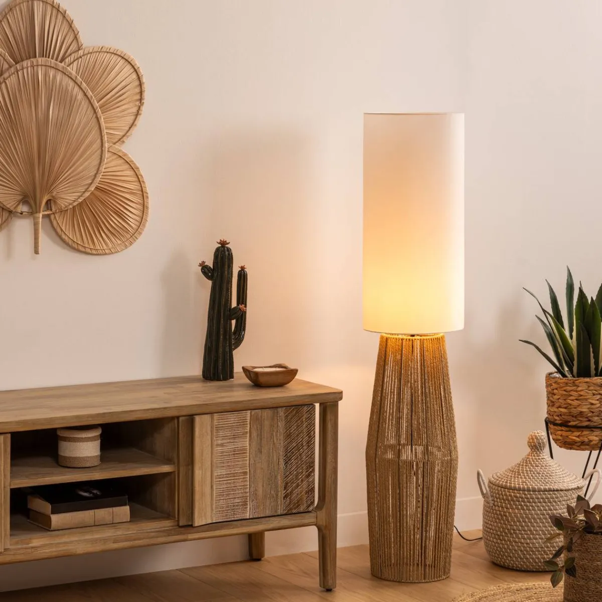 Atmosphera Lampadaires Droits*Lampadaire "Aissa" Or