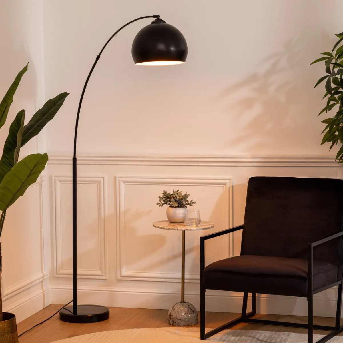 Atmosphera Lampadaires Arc*Lampadaire arc "Hyto" Blanc