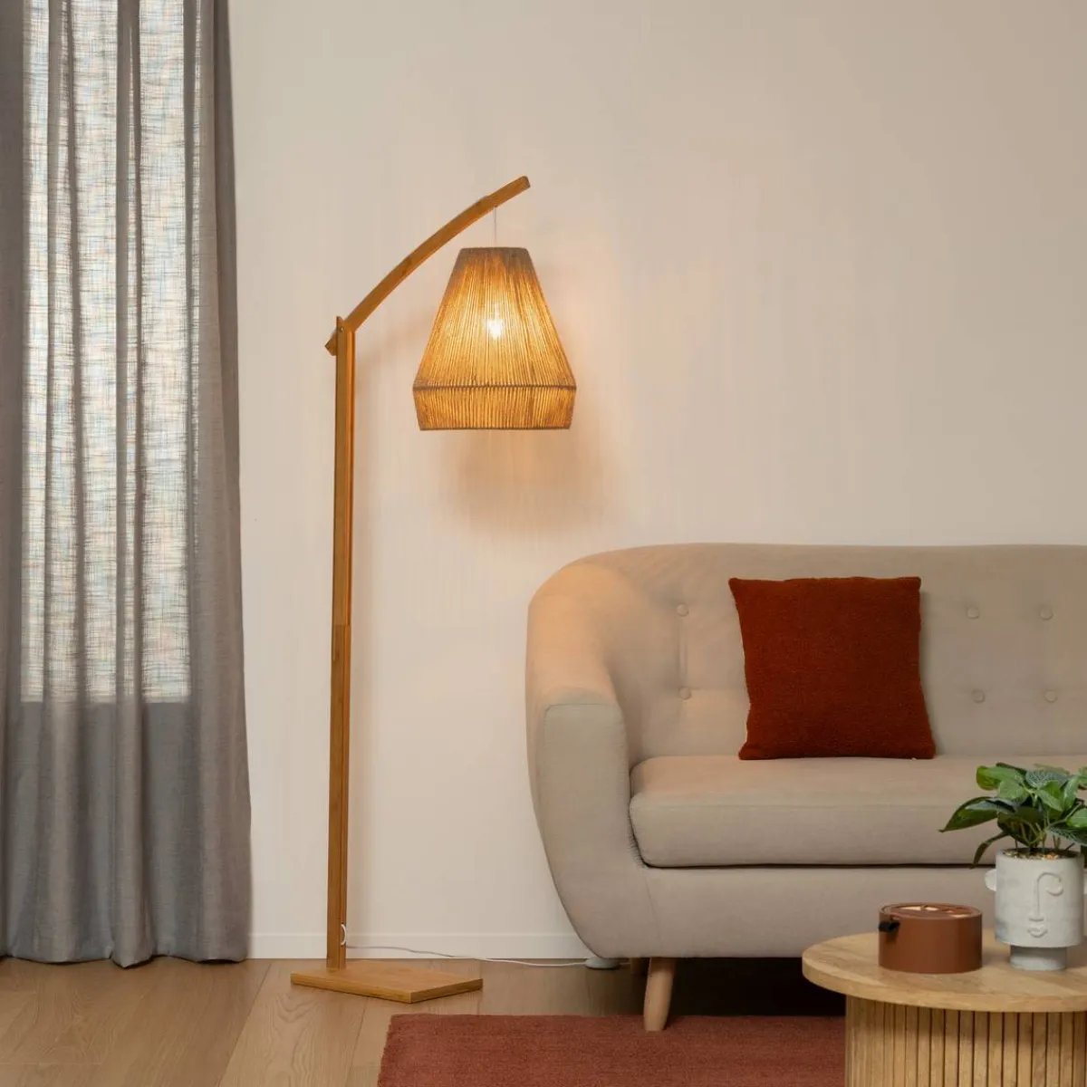 Atmosphera Lampadaires Arc*Lampadaire arc "Palm" Noir