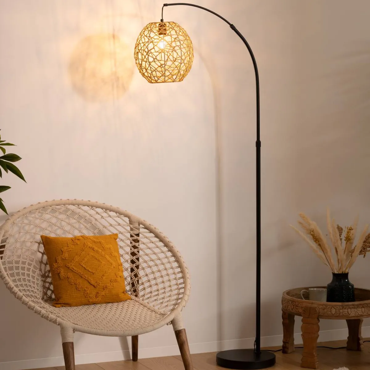 Atmosphera Lampadaires Arc*Lampadaire arc "Raahe" Blanc