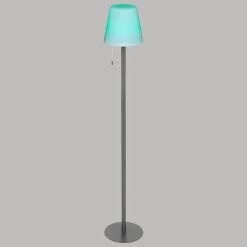 Atmosphera Lampadaires Droits|Eclairage D'Extérieur*Lampadaire d'extérieur ZACK rechargeable USB Graphite Argent