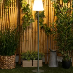 Atmosphera Lampadaires Droits|Eclairage D'Extérieur*Lampadaire d'extérieur ZACK rechargeable USB Vert olive Argile