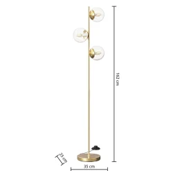 Atmosphera Lampadaires Droits*Lampadaire droit "Collectionneur" Beige