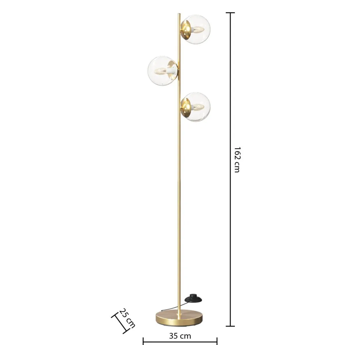 Atmosphera Lampadaires Droits*Lampadaire droit "Collectionneur" Beige