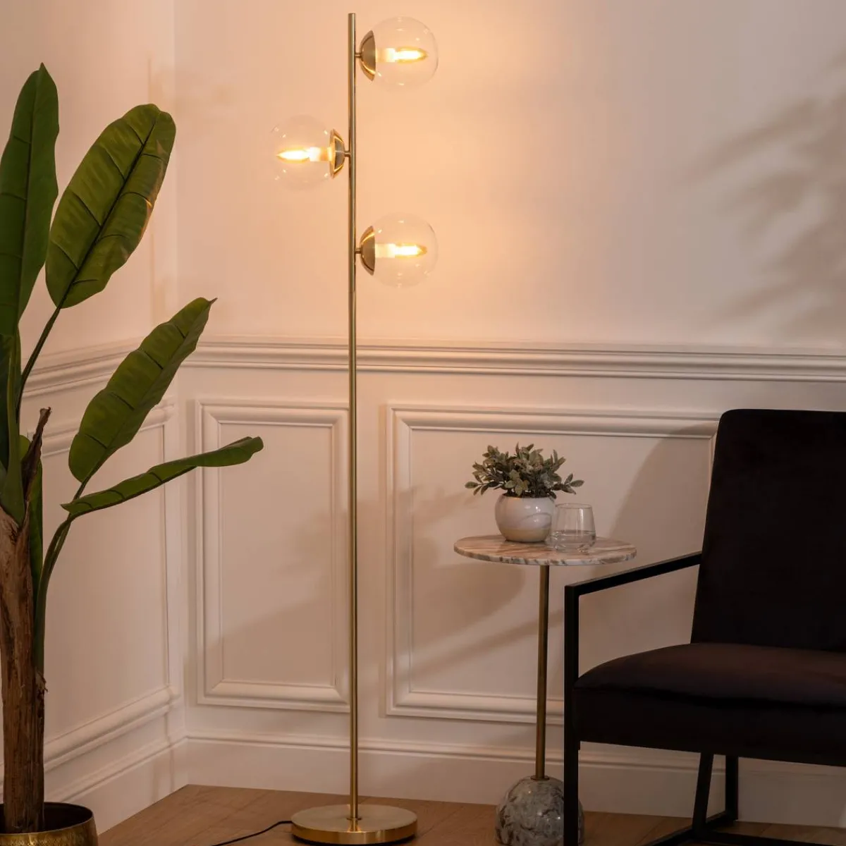 Atmosphera Lampadaires Droits*Lampadaire droit "Collectionneur" Beige