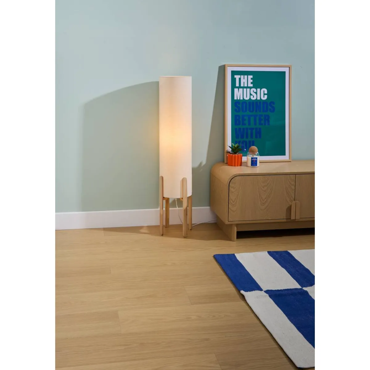 Atmosphera Lampadaires Droits*Lampadaire droit Secteur "Rafa" Noir