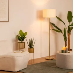 Atmosphera Lampadaires Droits*Lampadaire droit "Tina" Beige