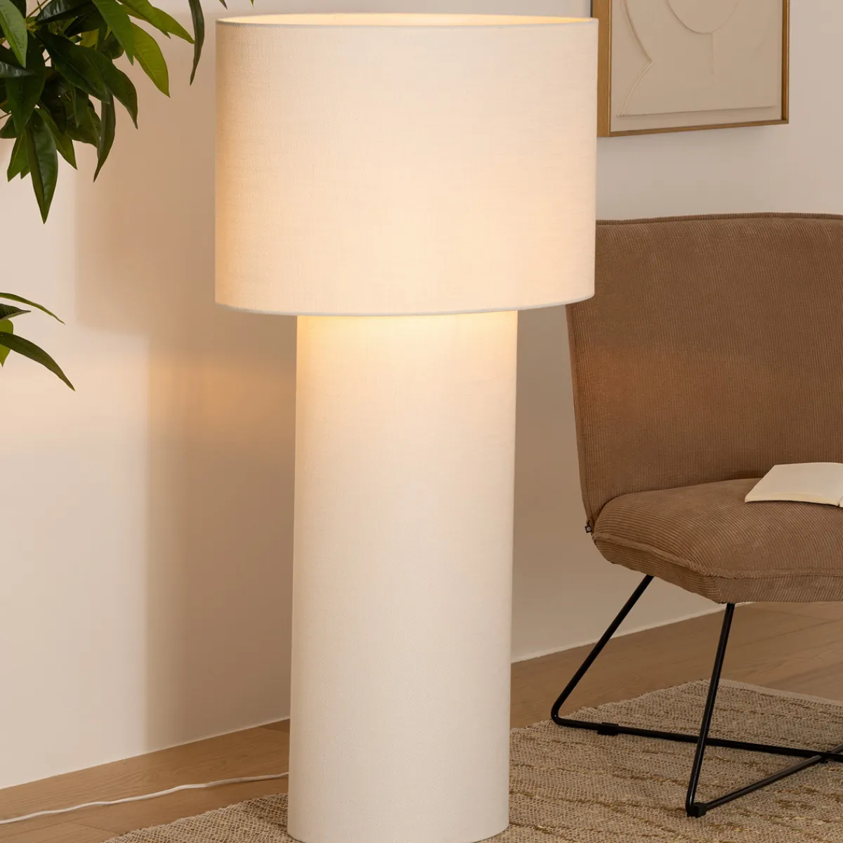 Atmosphera Lampadaires Droits*Lampadaire "Eira" Beige