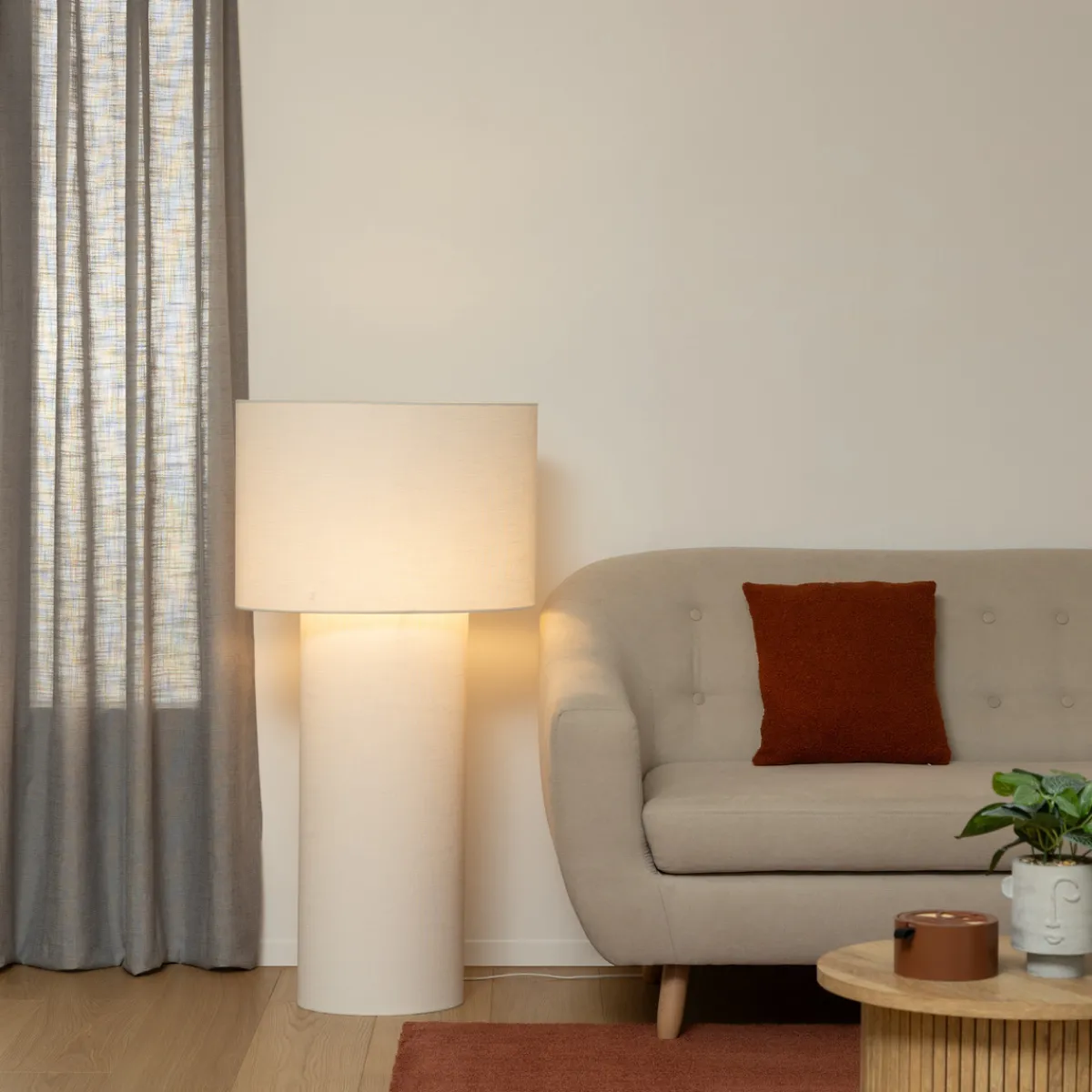 Atmosphera Lampadaires Droits*Lampadaire "Eira" Beige