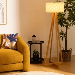 Atmosphera Lampadaires Droits*Lampadaire "Moki" Blanc