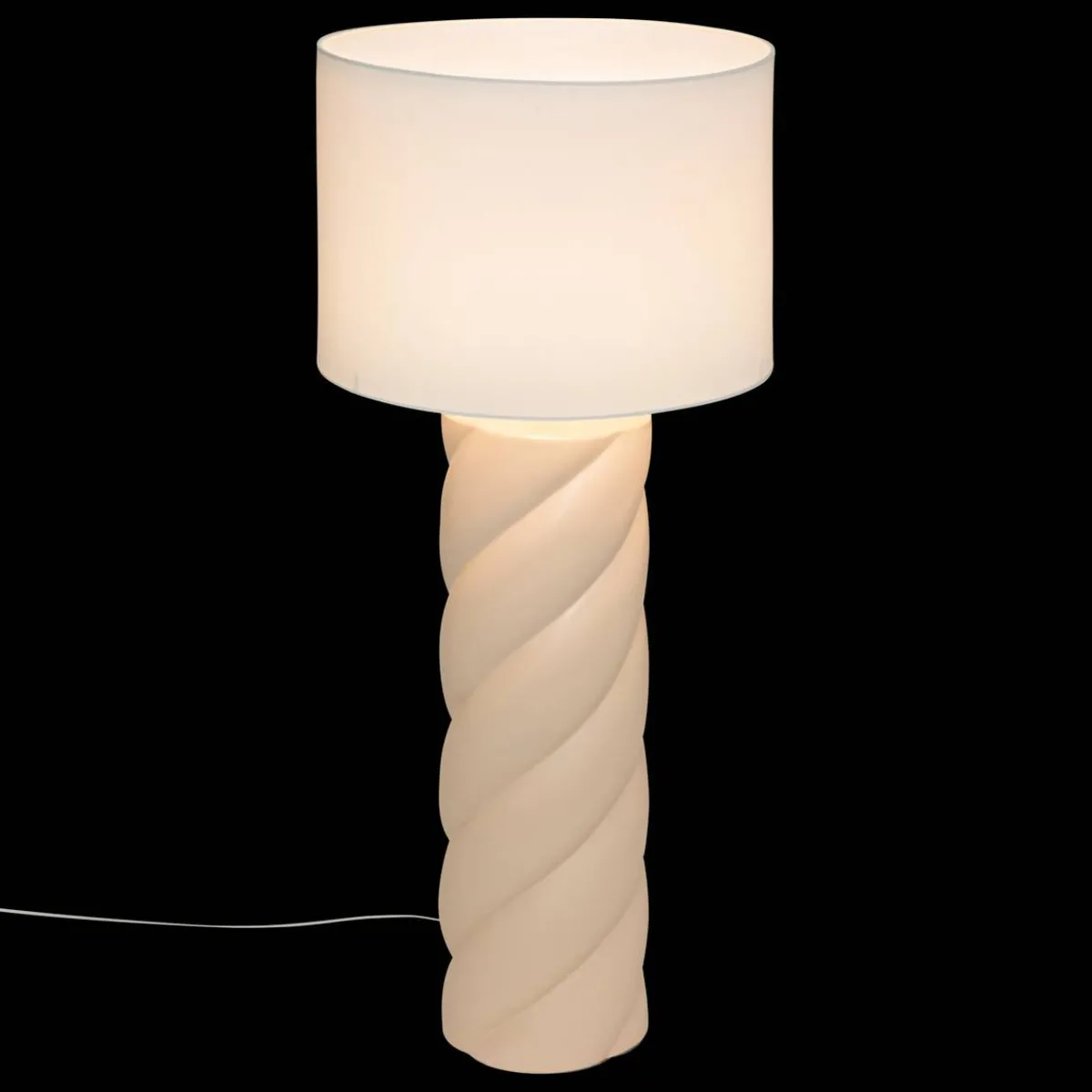 Atmosphera Lampadaires Droits*Lampadaire "Noly", céramique Blanc