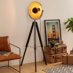 Atmosphera Lampadaires Trépieds*Lampadaire trépied "Lahti" Beige
