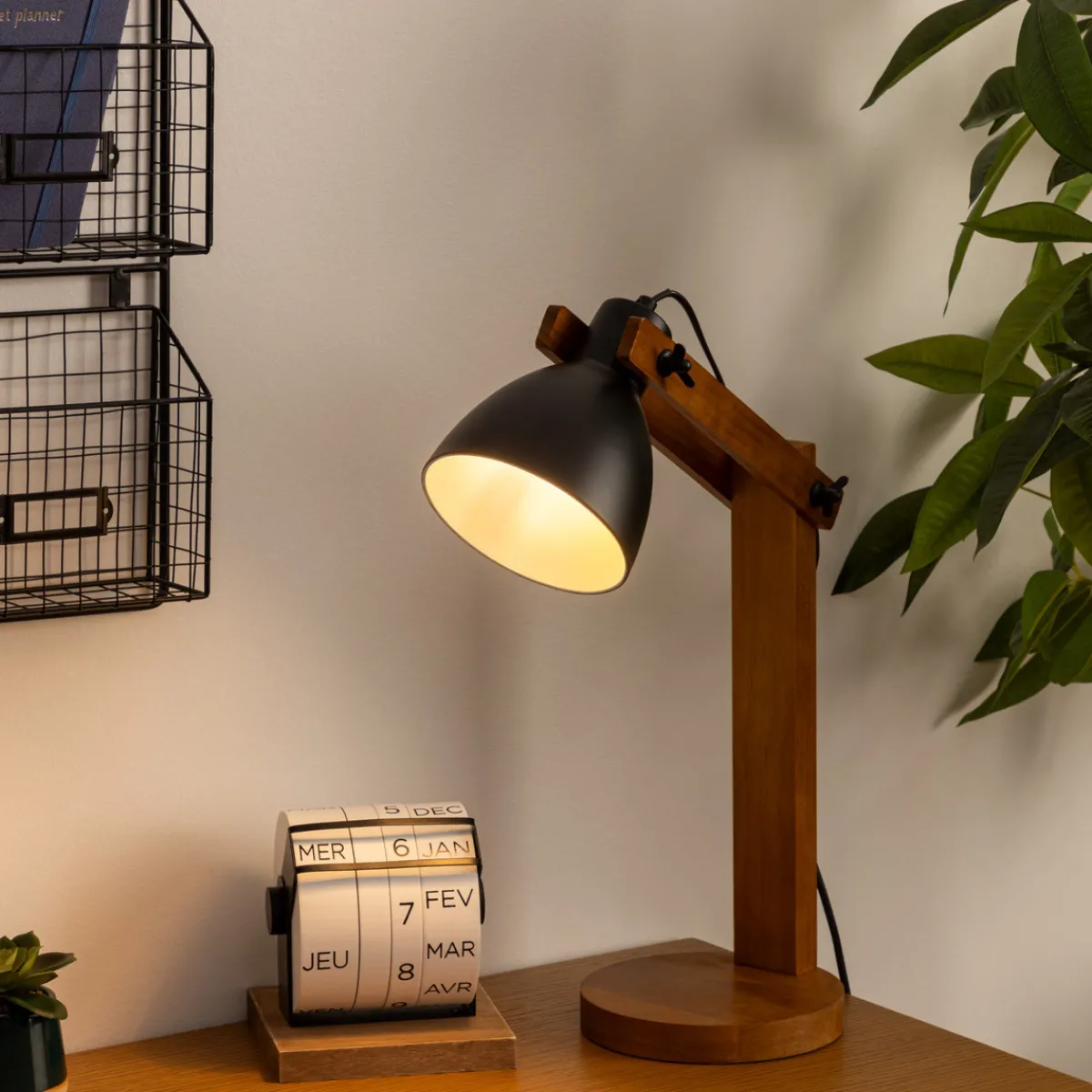 Atmosphera Lampes De Bureau*Lampe arc "Cuba" Noir