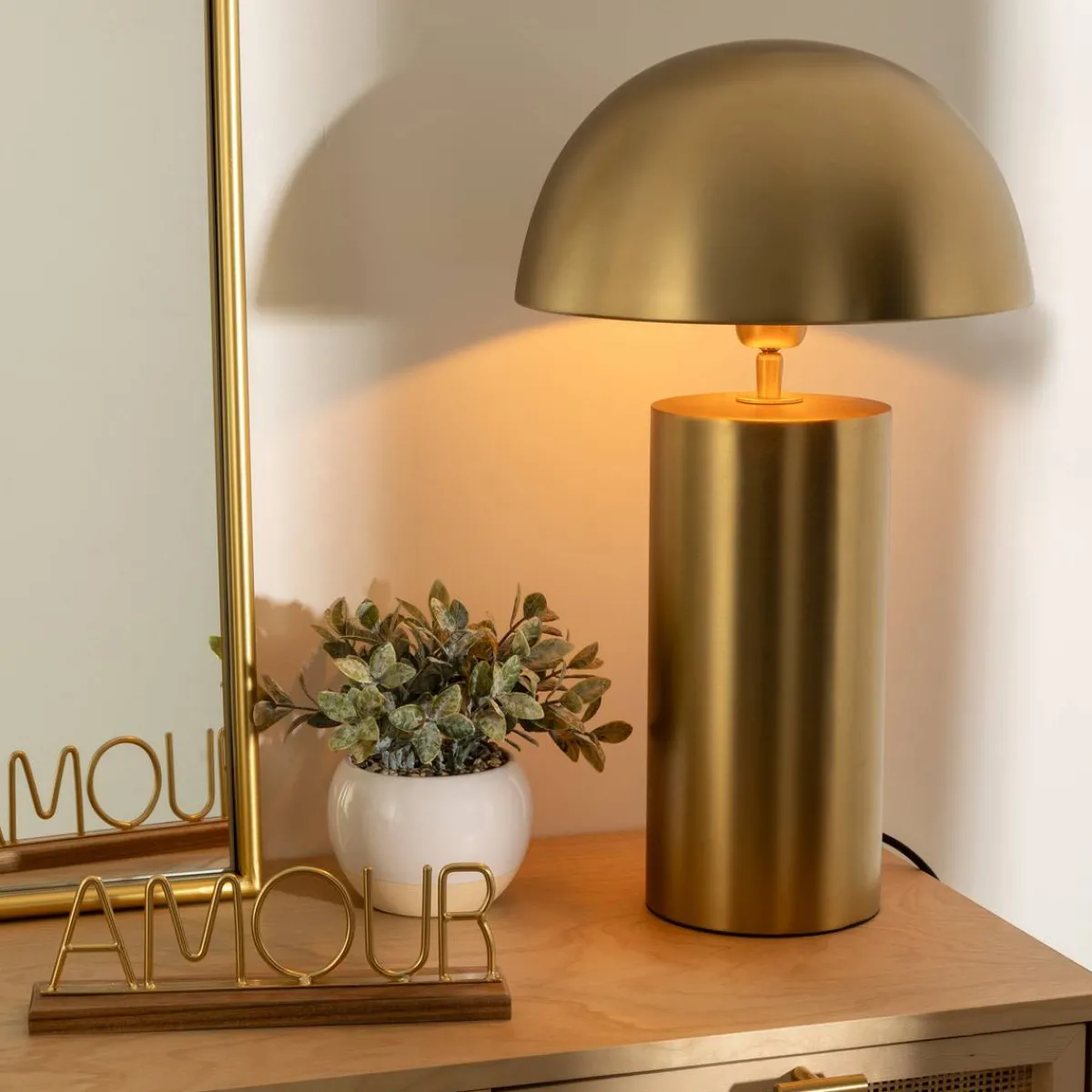 Atmosphera Lampes De Chevet*Lampe "Champi" Blanc