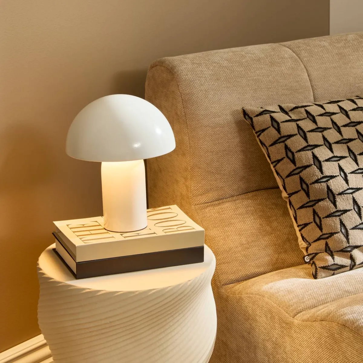 Atmosphera Lampes De Table*Lampe champignon "Lito" Doré