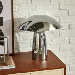 Atmosphera Lampes De Table*Lampe champignon Secteur "Omia" Marron