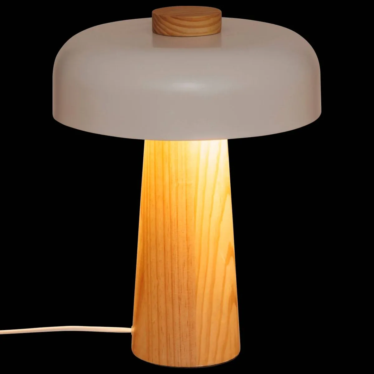 Atmosphera Lampes De Table*Lampe champignon Secteur "Pola" Noir