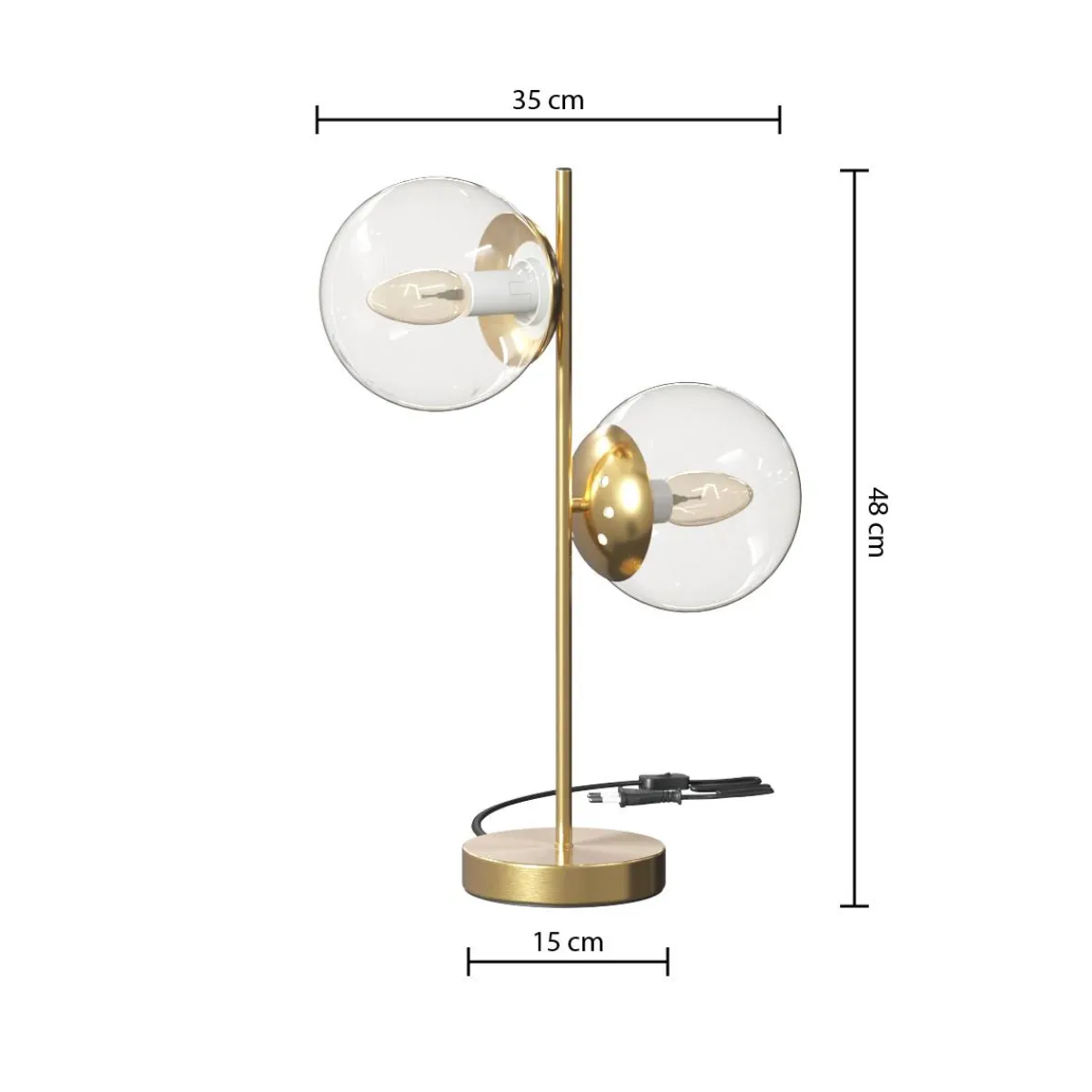 Atmosphera Lampes De Chevet*Lampe "Collectionneur" Noir