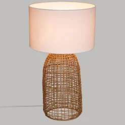 Atmosphera Lampes De Table*Lampe cylindre "Karla" Blanc