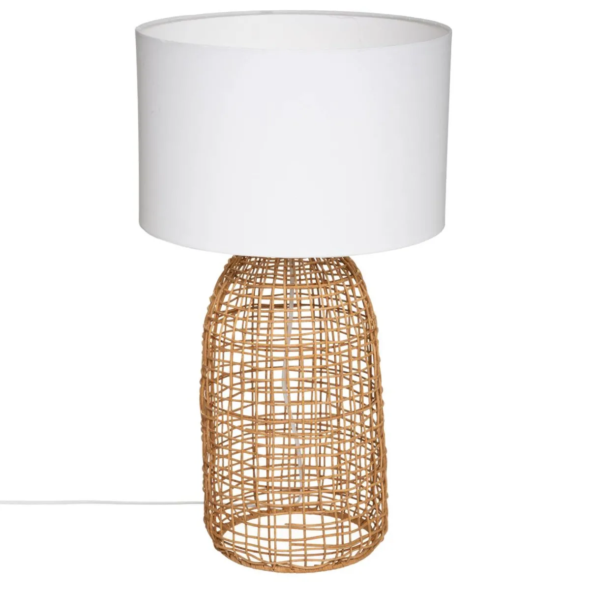 Atmosphera Lampes De Table*Lampe cylindre "Karla" Blanc