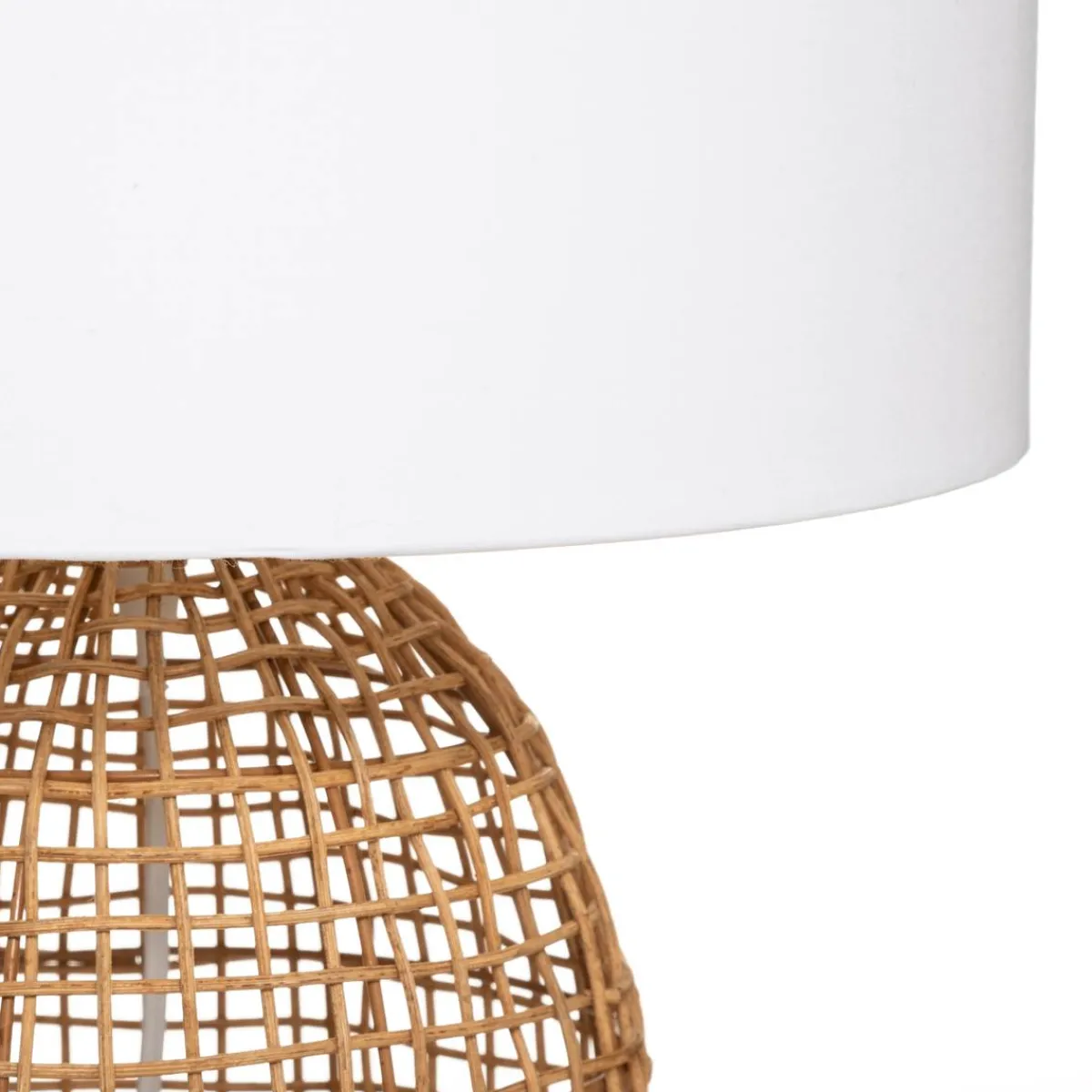 Atmosphera Lampes De Table*Lampe cylindre "Karla" Blanc