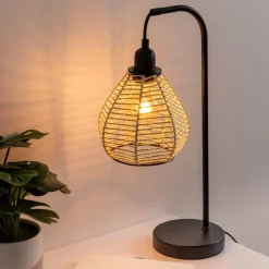 Atmosphera Lampes De Bureau*Lampe "Delia" Gris