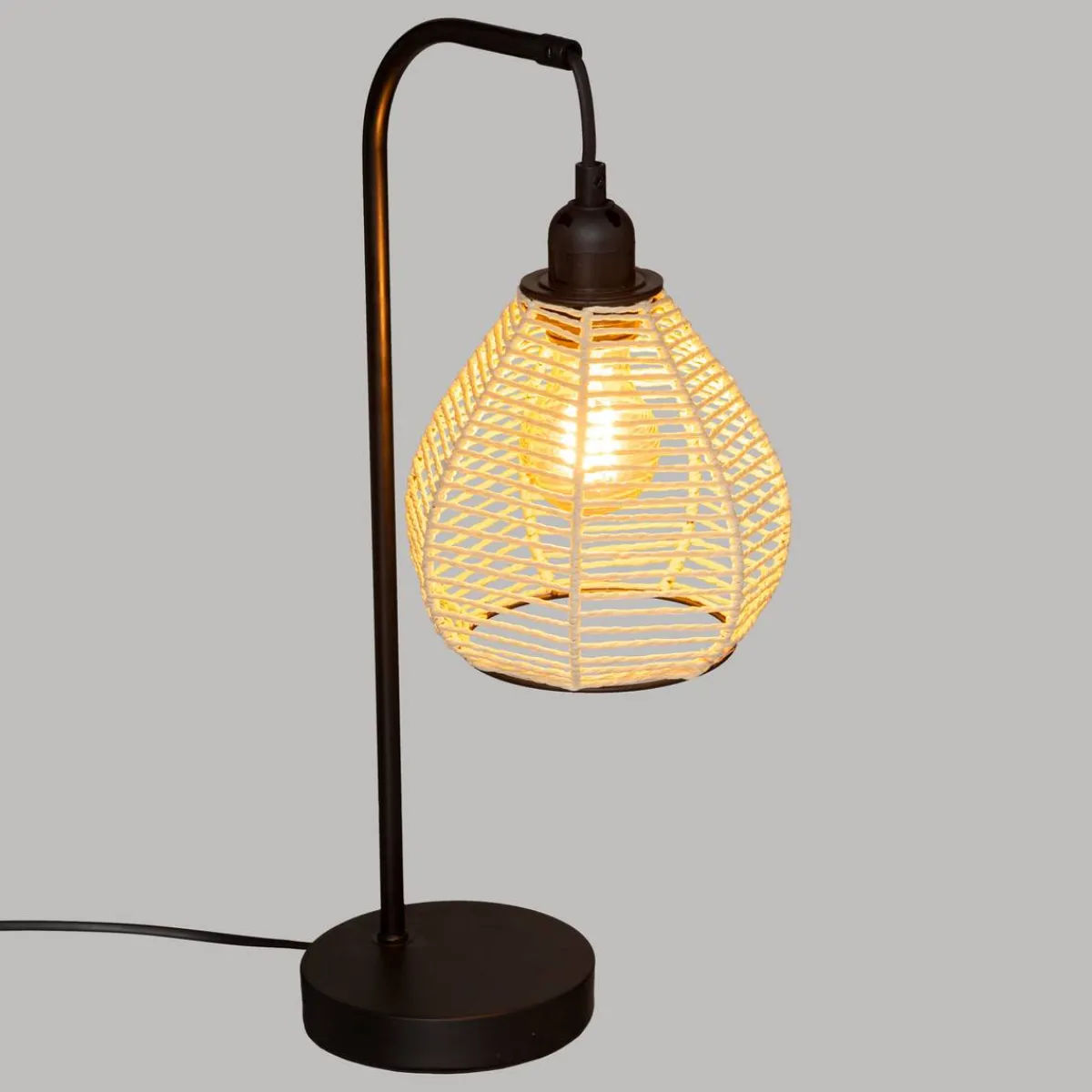 Atmosphera Lampes De Bureau*Lampe "Delia" Gris