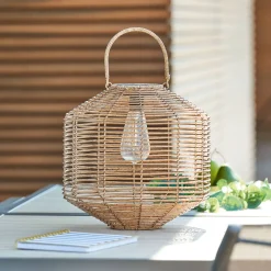 Atmosphera Eclairage D'Extérieur|Lampes Solaires*Lampe d'extérieur CUBA solaire Beige Argent