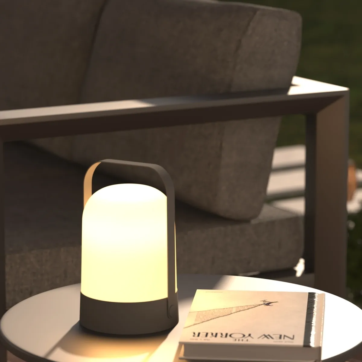 Atmosphera Lampes D'Extérieur|Eclairage D'Extérieur*Lampe d'extérieur JERTA à pile Gris Marroncaramel