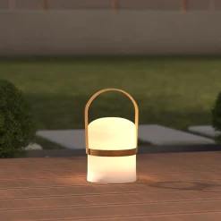 Atmosphera Lampes D'Extérieur|Eclairage D'Extérieur*Lampe d'extérieur JERTA à pile Gris Marroncaramel