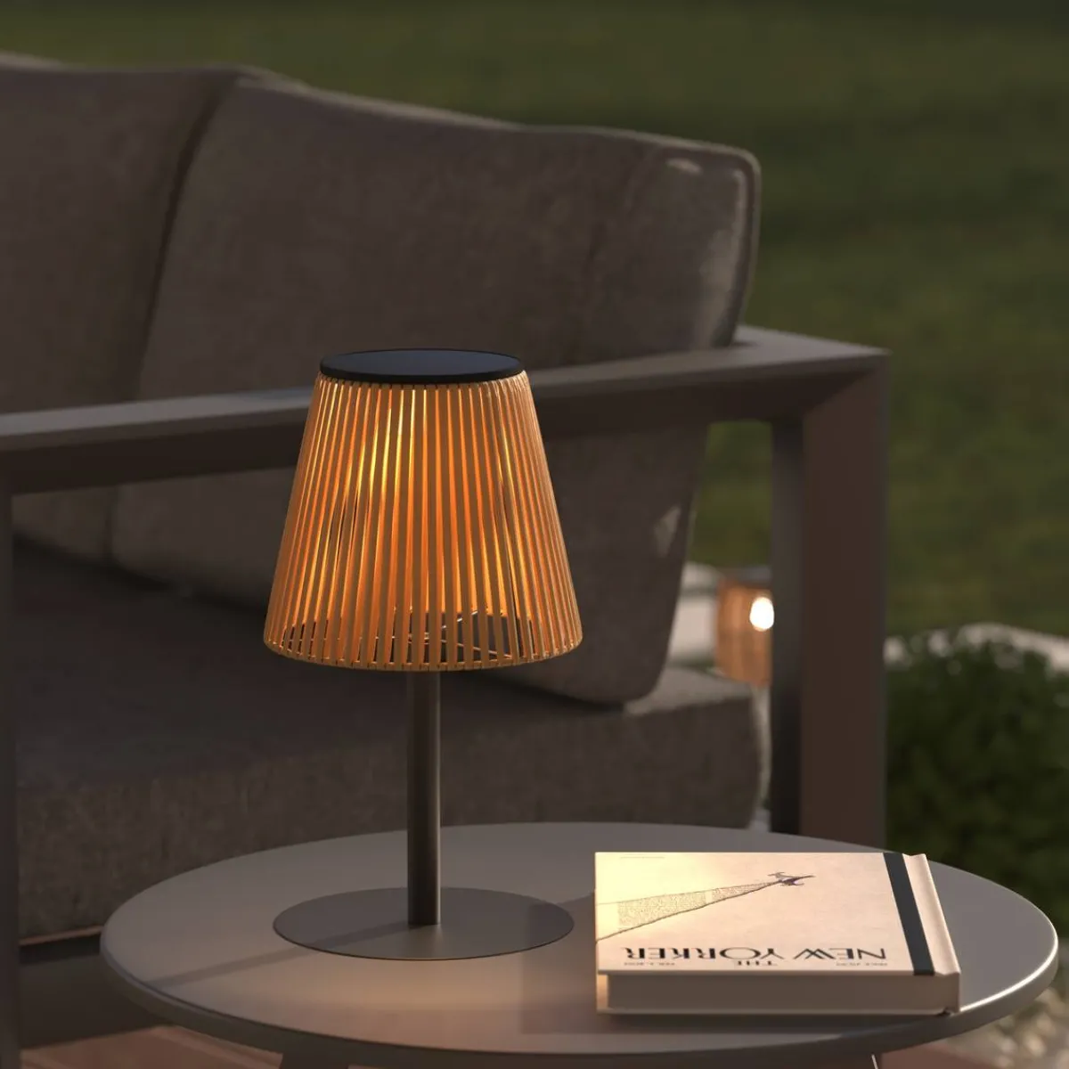 Atmosphera Lampes D'Extérieur|Eclairage D'Extérieur*Lampe d'extérieur KESY rechargeable USB Beige Gris