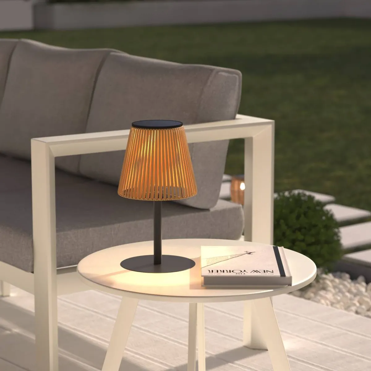 Atmosphera Lampes D'Extérieur|Eclairage D'Extérieur*Lampe d'extérieur KESY rechargeable USB Beige Gris