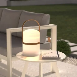 Atmosphera Lampes D'Extérieur*Lampe d'extérieur KIARA rechargeable USB Blanc Vert