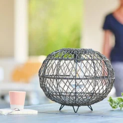 Atmosphera Lampes Solaires*Lampe d'extérieur solaire boule Noir Modèle1
