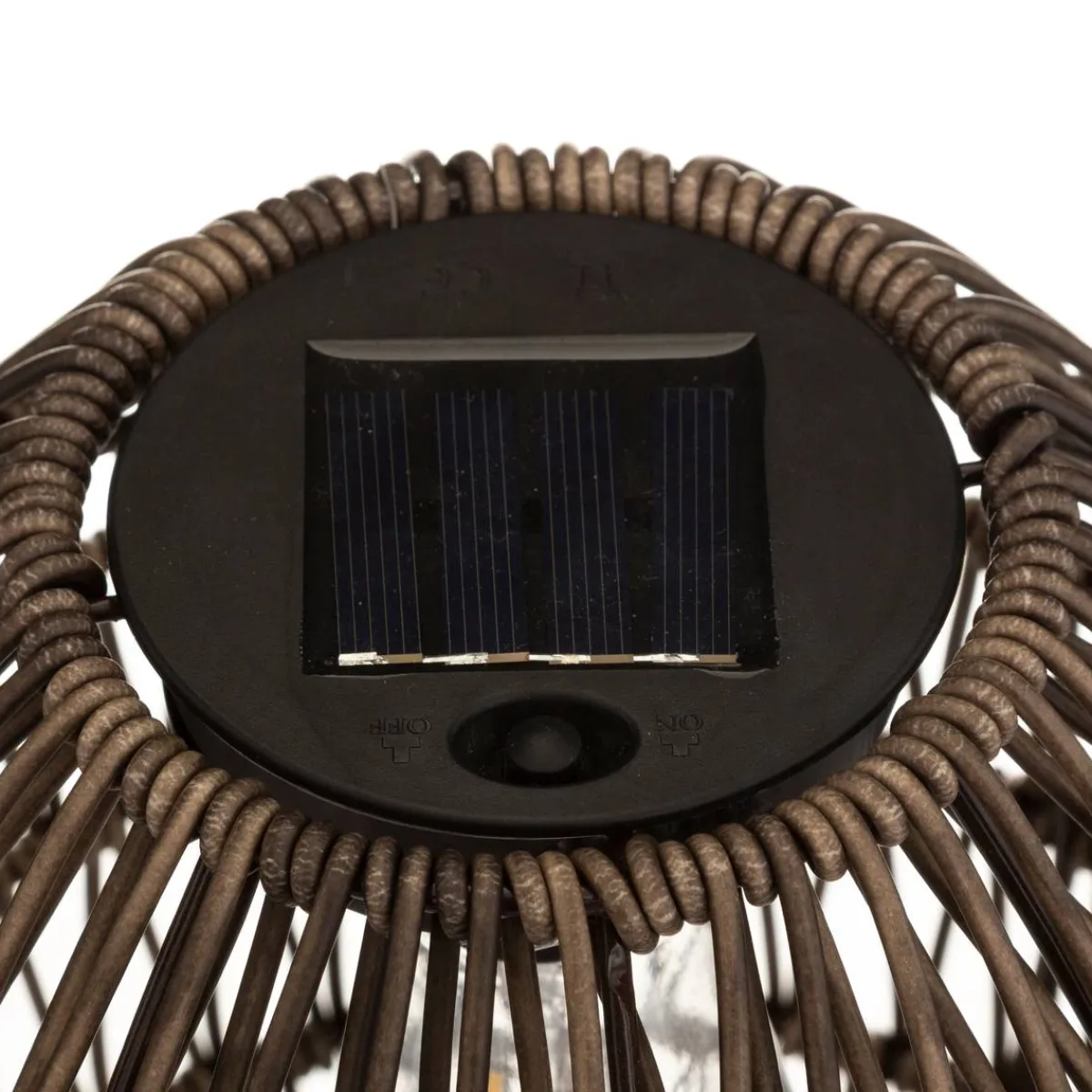Atmosphera Lampes Solaires*Lampe d'extérieur solaire ovale Beige Ambretorsadé