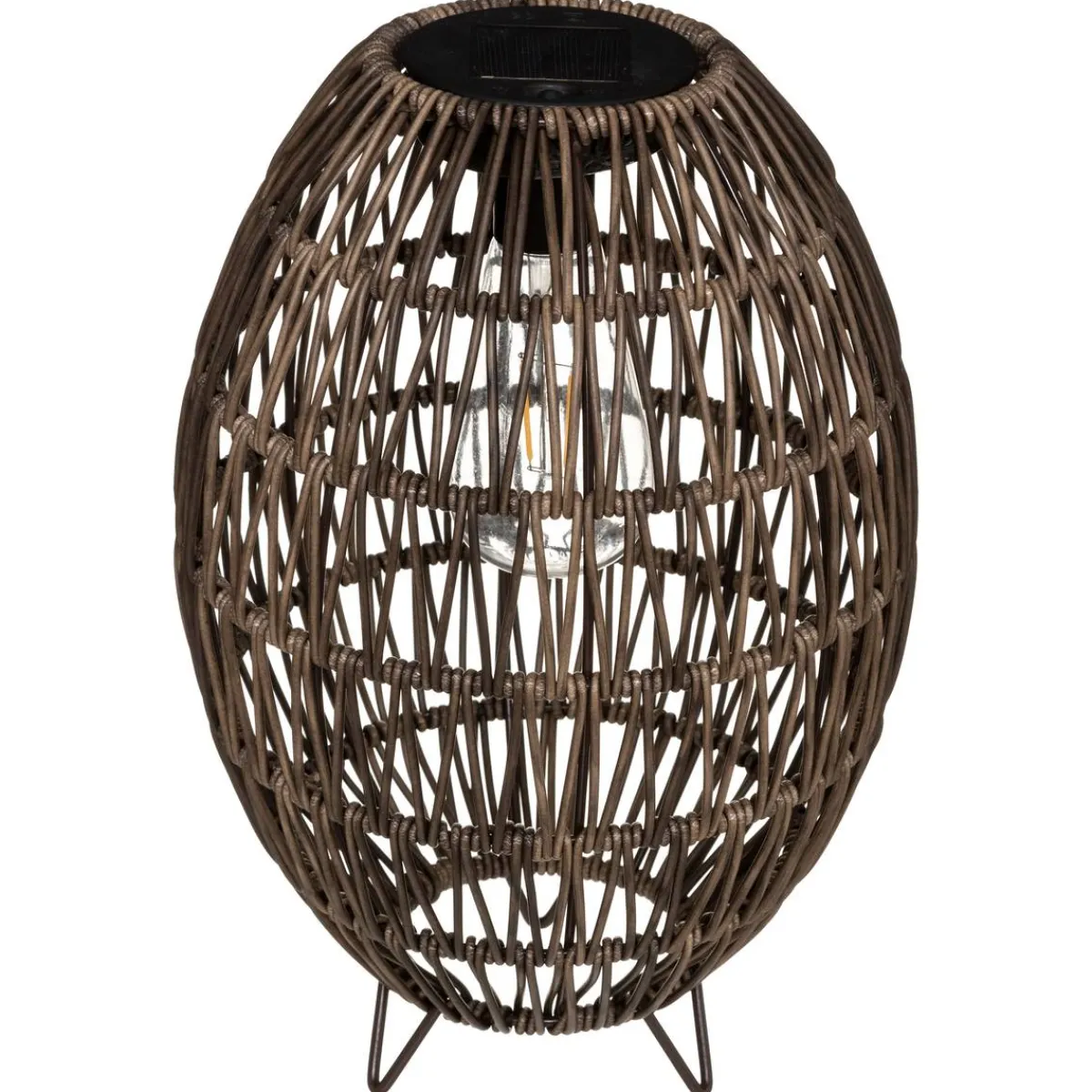 Atmosphera Lampes Solaires*Lampe d'extérieur solaire ovale Beige Ambretorsadé