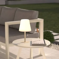 Atmosphera Lampes D'Extérieur*Lampe d'extérieur ZACK rechargeable USB Argile Argent