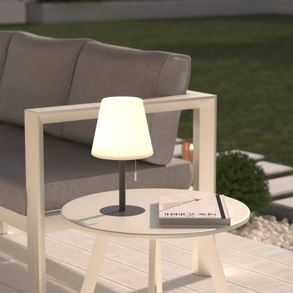 Atmosphera Lampes D'Extérieur|Eclairage D'Extérieur*Lampe d'extérieur ZACK rechargeable USB Ardoise Noir
