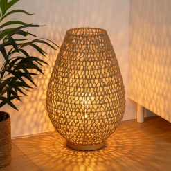 Atmosphera Lampes De Table*Lampe "Etel" Beige