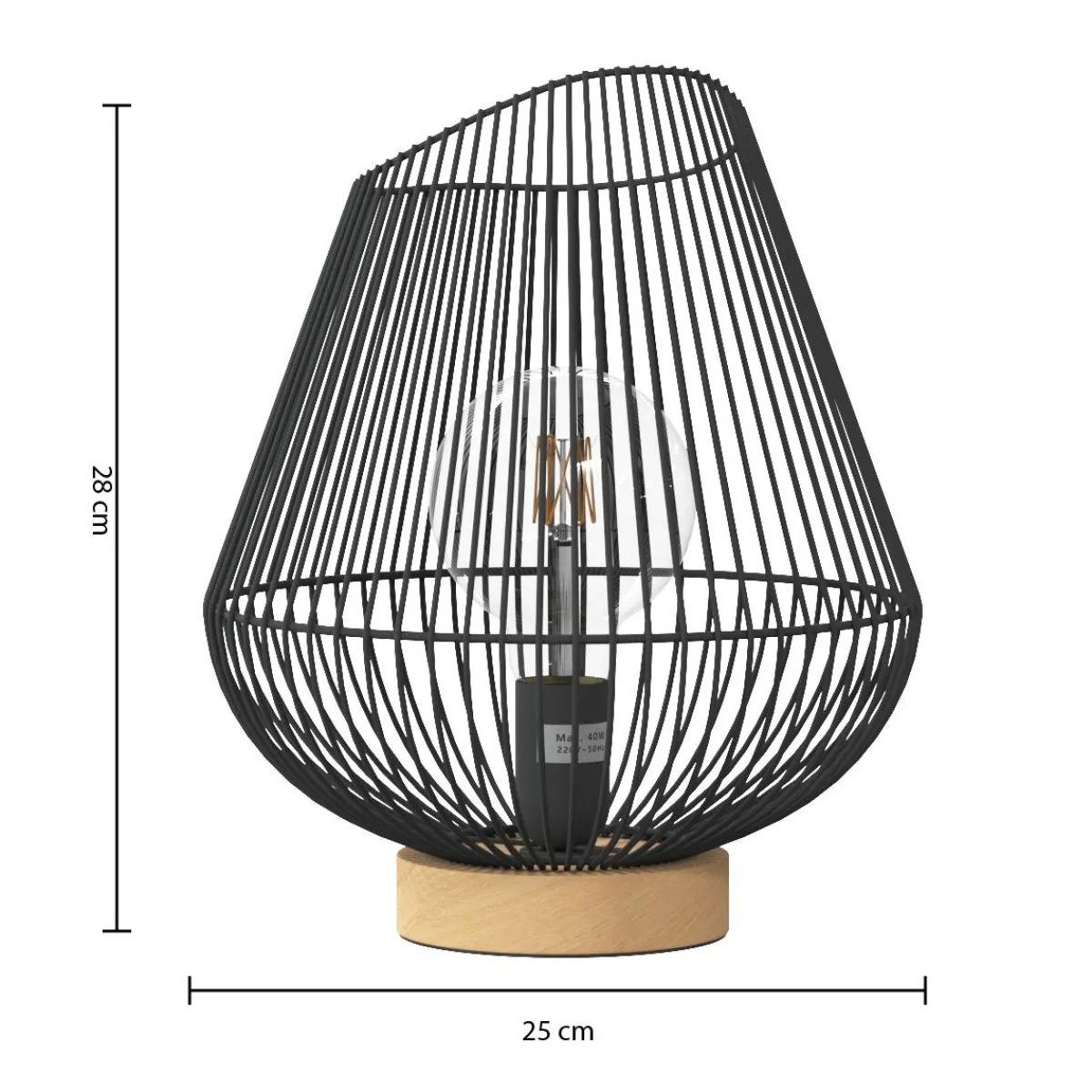 Atmosphera Lampes De Chevet*Lampe filaire "Jena" Roseterracottastrié