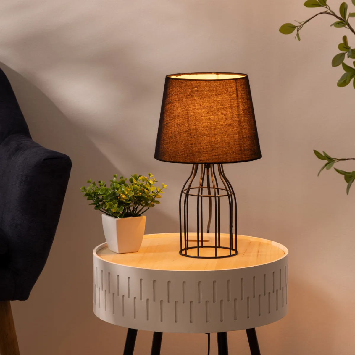 Atmosphera Lampes De Chevet*Lampe filaire "Moca" Gris