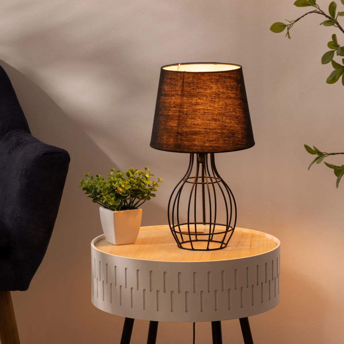 Atmosphera Lampes De Chevet*Lampe filaire "Moca" Gris