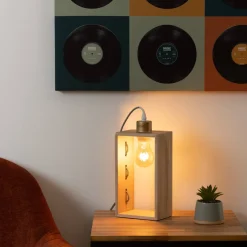 Atmosphera Lampes De Chevet*Lampe "Iwata" Rougebrillant