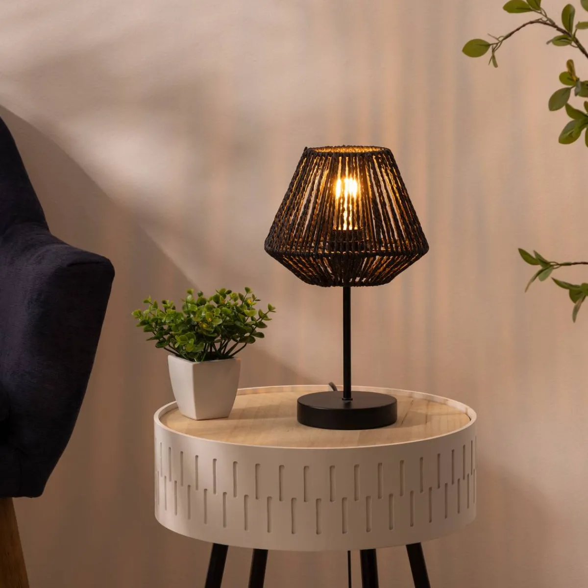 Atmosphera Lampes De Chevet*Lampe "Jily" Blanc