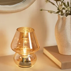 Atmosphera Lampes Led*Lampe led Batterie "Cara" Jaune