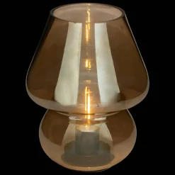 Atmosphera Lampes Led*Lampe led Batterie "Cara" Jaune