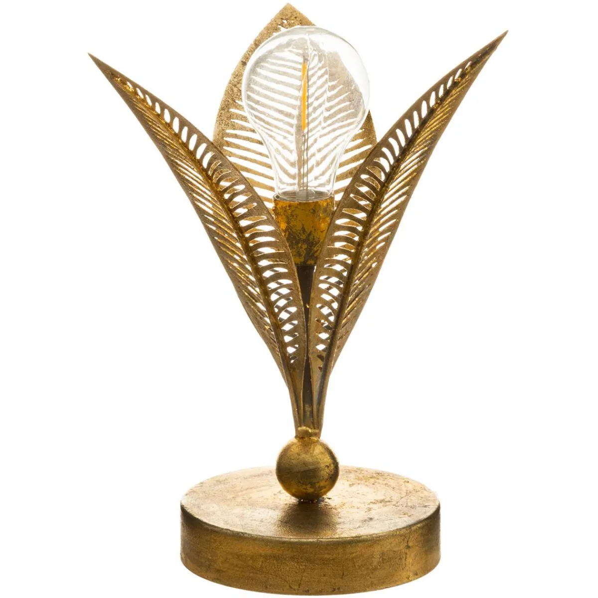 Atmosphera Lampes Led*Lampe LED "Feuille" Doré