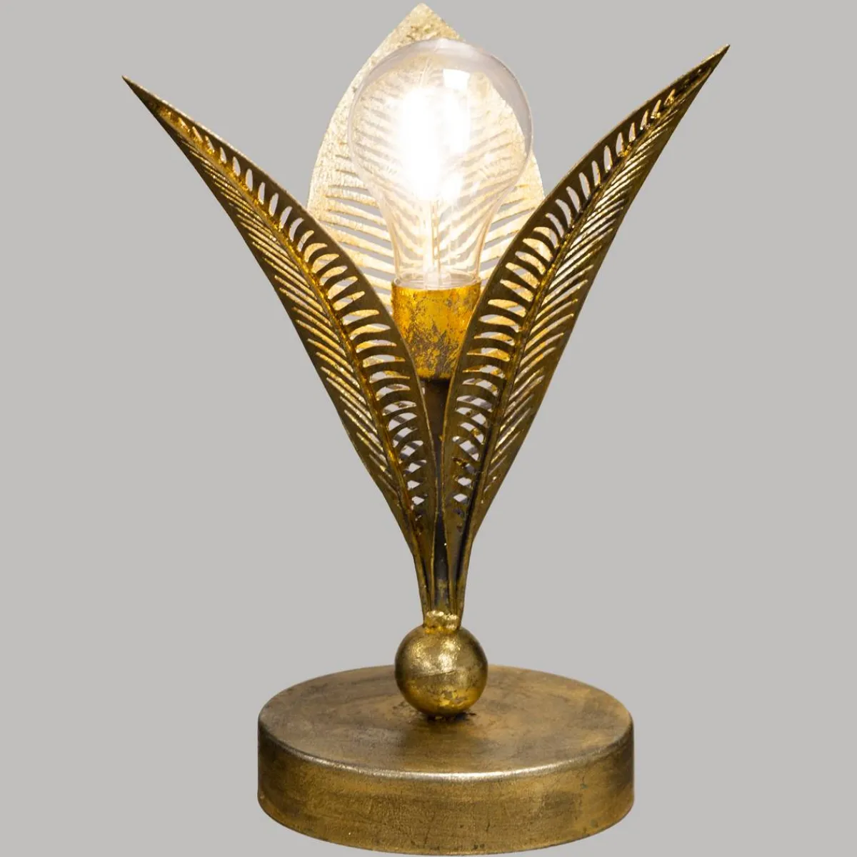 Atmosphera Lampes Led*Lampe LED "Feuille" Doré